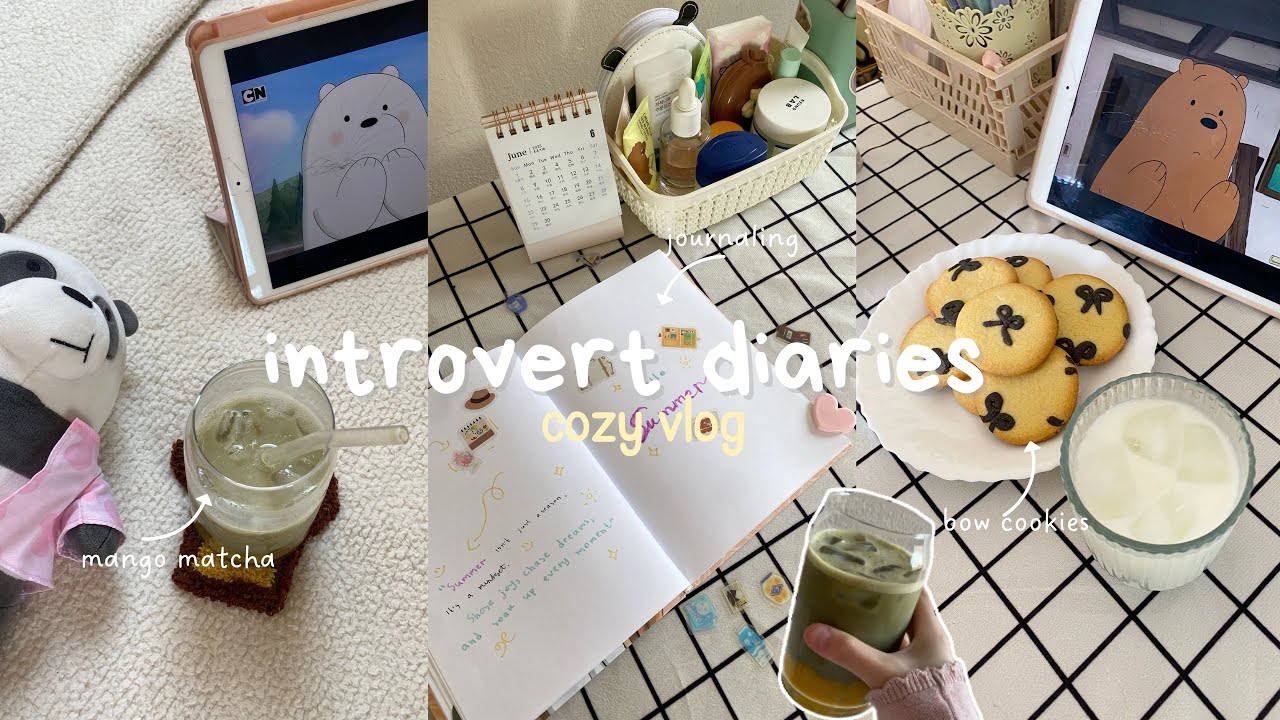 daily vlog🍵🎀baking cookies,matcha,journaling for summer