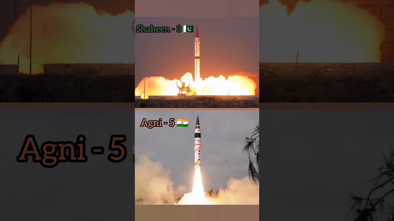 Agni - 5 vs shaheen-3 missile | #missile #pakistani#indian