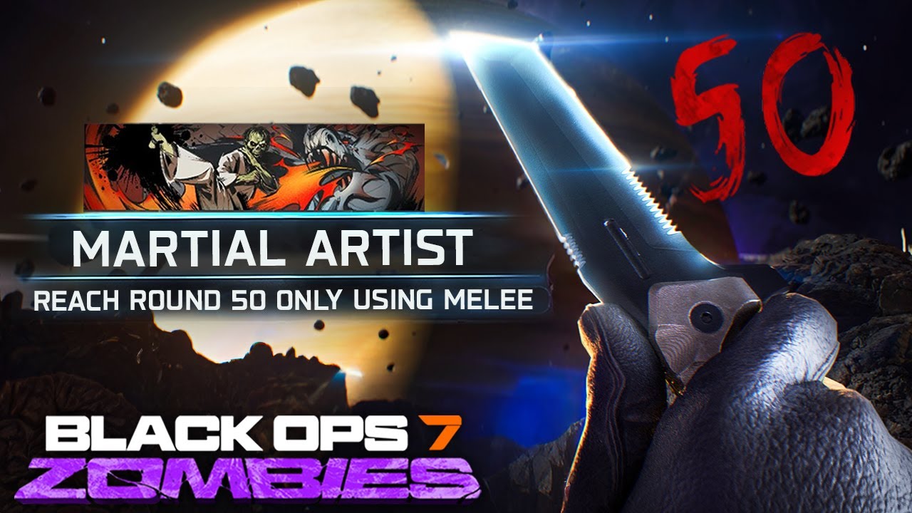The NEW SECRET ROUND 50 MELEE ONLY CHALLENGE in Black Ops 7 Zombies... (VERY HARD)