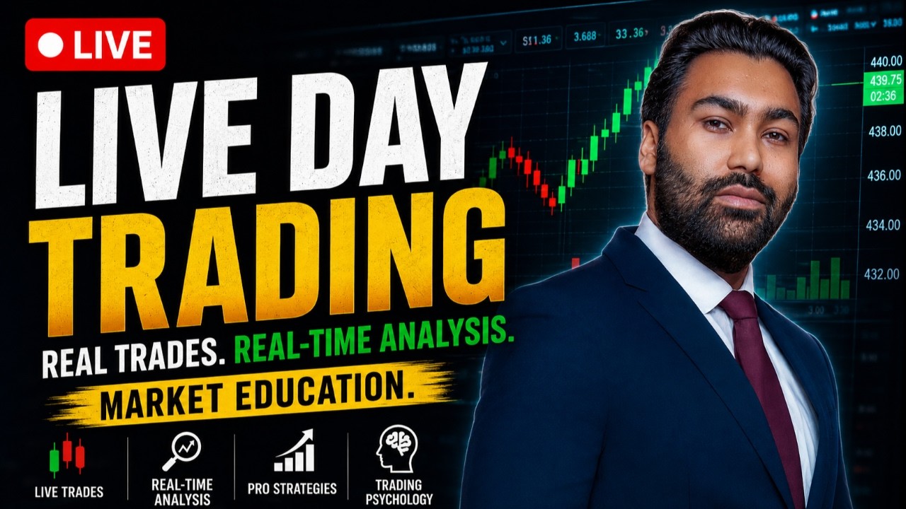 🔴 LIVE: Professional Day Trading | Real Trades, Real-Time Analysis & Market Education