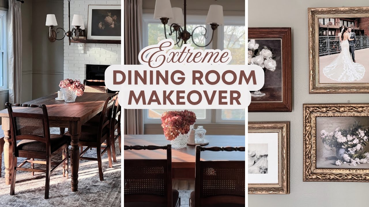 Dining Room Transformation | Cozy Vintage Cottage with Thrifted Finds