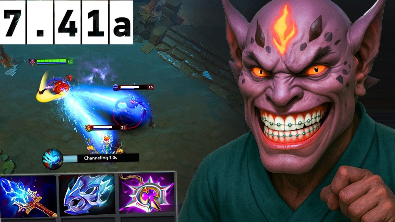 7.41 Lion Mid &mdash; абсолютный РАЗРУШИТЕЛЬ в Dota 2.