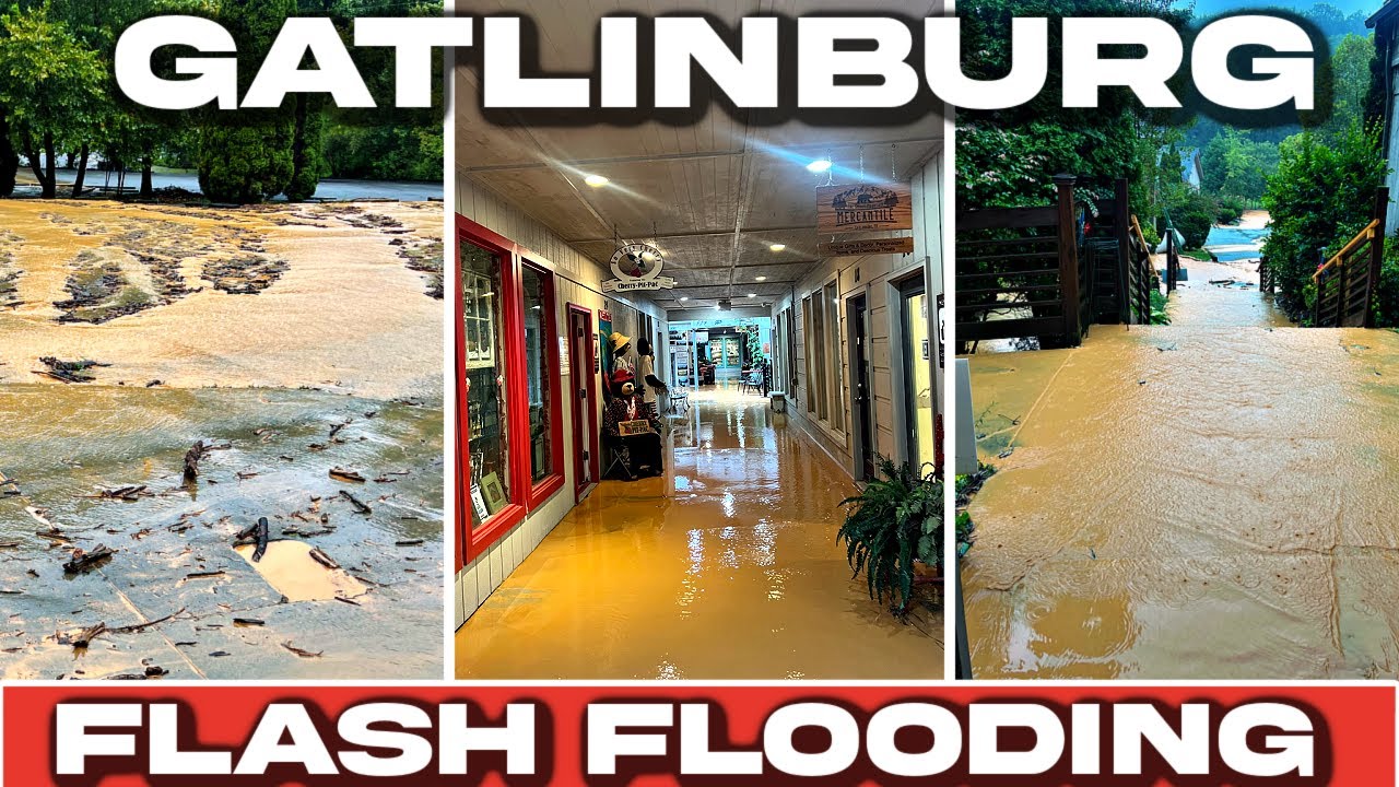 GATLINBURG SHOPS INUNDATED BY FLASH FLOODS |Arts And Crafts Community Shops Face Losses, Closures|