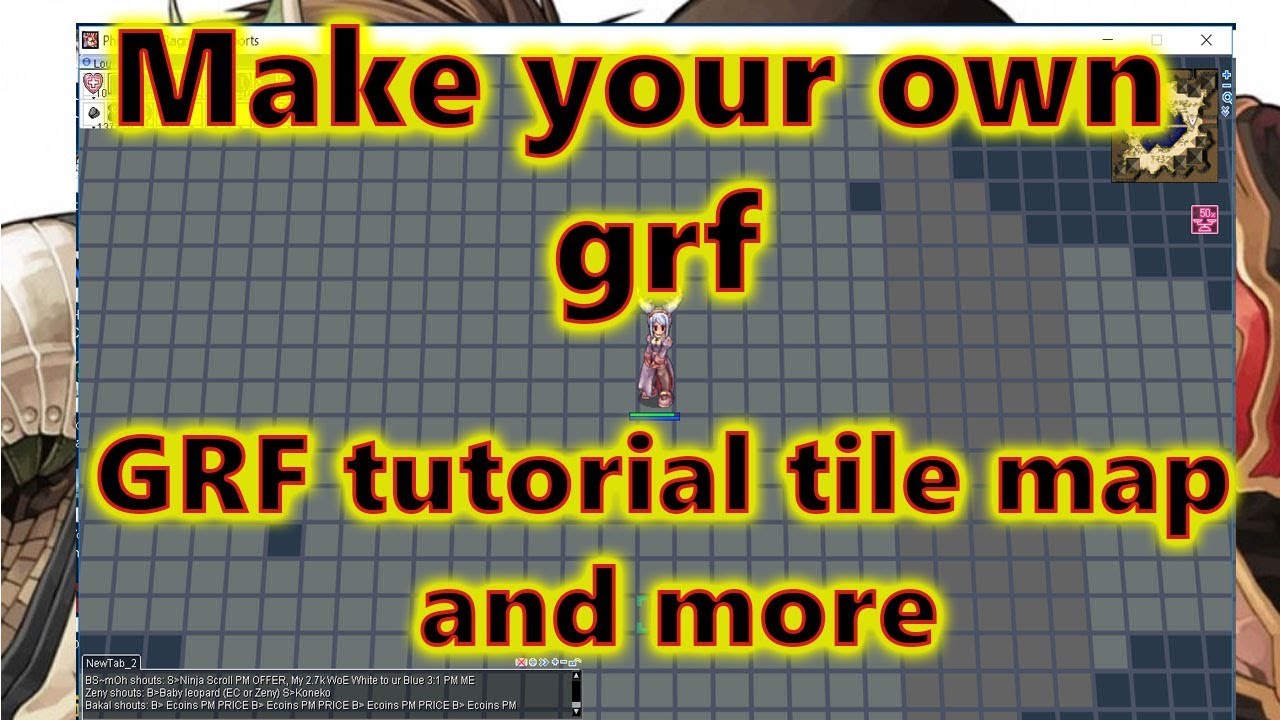 Ragnarok Online GRF Tutorial |Graymap|Giant card|Giant kafra|Chibi and more