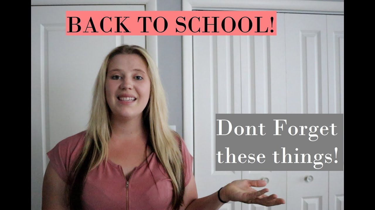 10 THINGS YOU NEED TO DO TO GET READY FOR BACK TO SCHOOL!