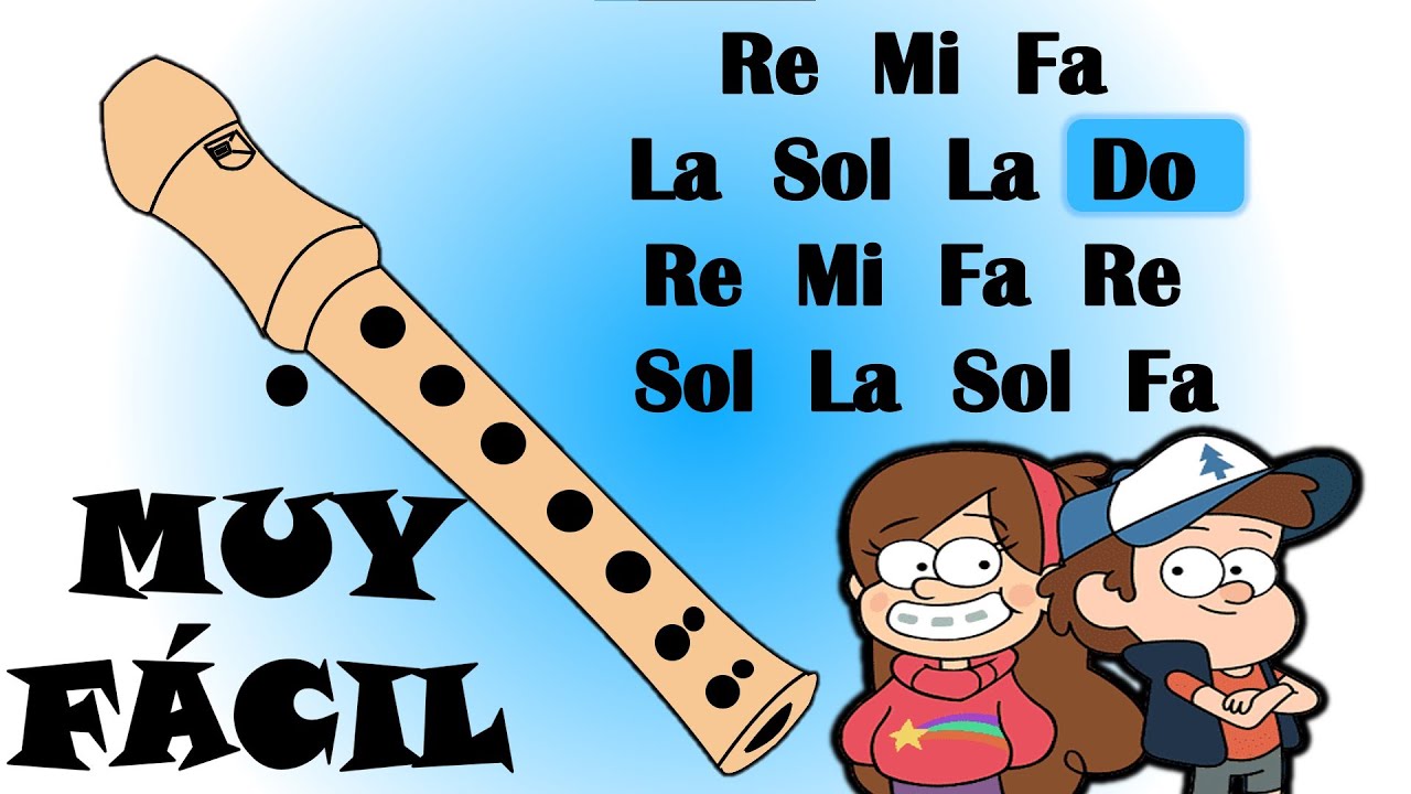 Gravity Falls en flauta dulce | Notas + digitación paso a paso