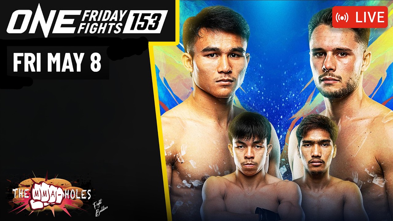 🔴ONE FRIDAY FIGHTS 153: WORAPON LUKJAOPORONGTOM x TOM CASSE | MUAY THAI & MMA LIVE STREAM