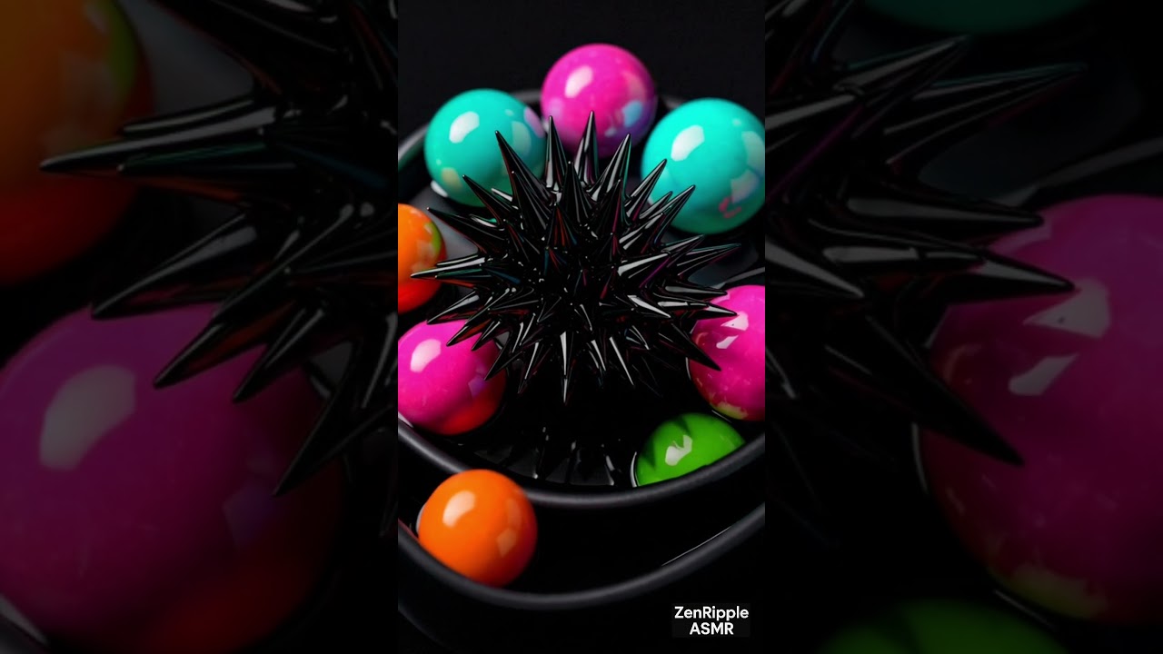 Hypnotic Ferrofluid & Neon Putty ASMR in 4K | Micro‑Texture Fluid Dynamics Loop 