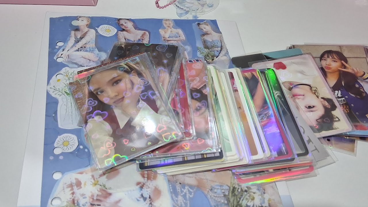 Organizando photocards en el Binder Nayeon.🐰💙