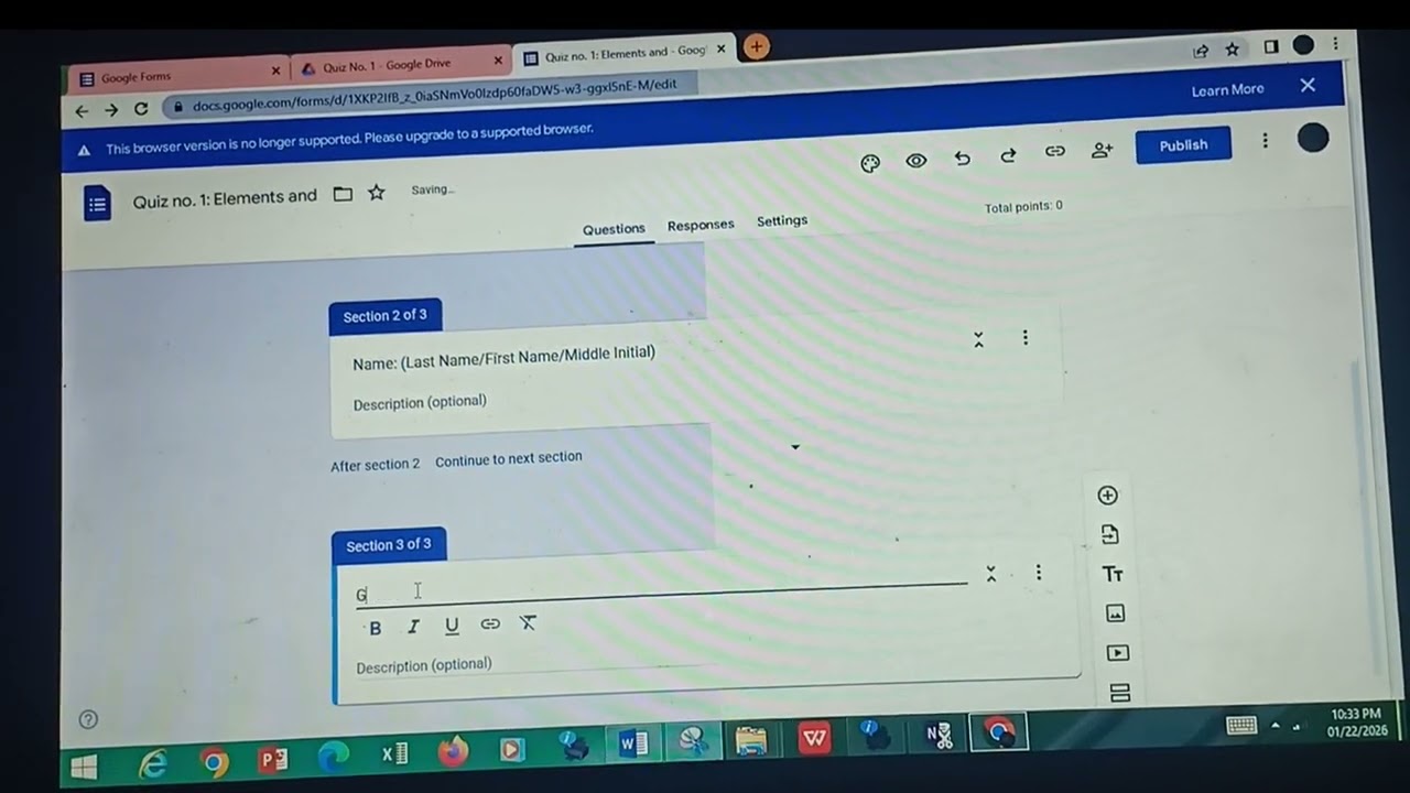 EDTECH VIDEO OUTPUT: GOOGLE WORKSPACE - GOOGLE FORM and GOOGLE DRIVE