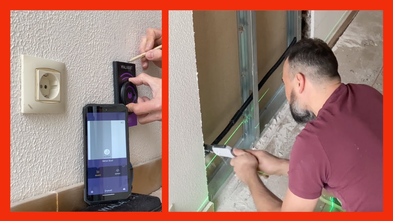 🚪 CÓMO ABRIR un HUECO para una PUERTA en DRYWALL con WALABOT DIY 2 🔍  Detecto TUBOS y MONTANTES ⚡