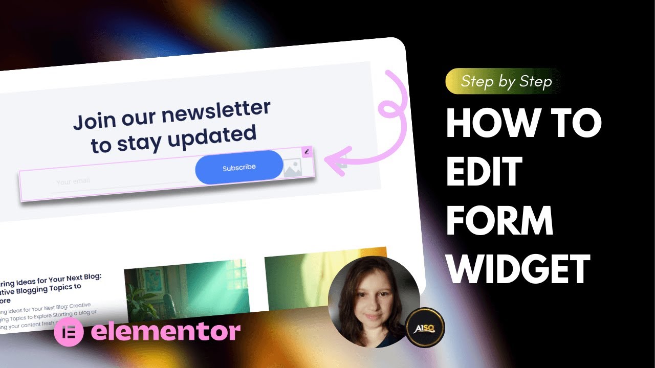 [Elementor Pro Tutorial] How to Edit Form Widget