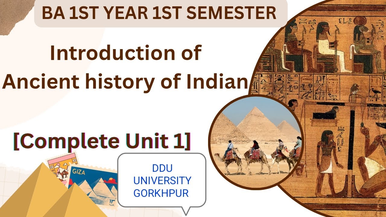 BA 1st semester|History unit 1st| Introduction of ancient Indian History| Complete unit 1✅💯|2025
