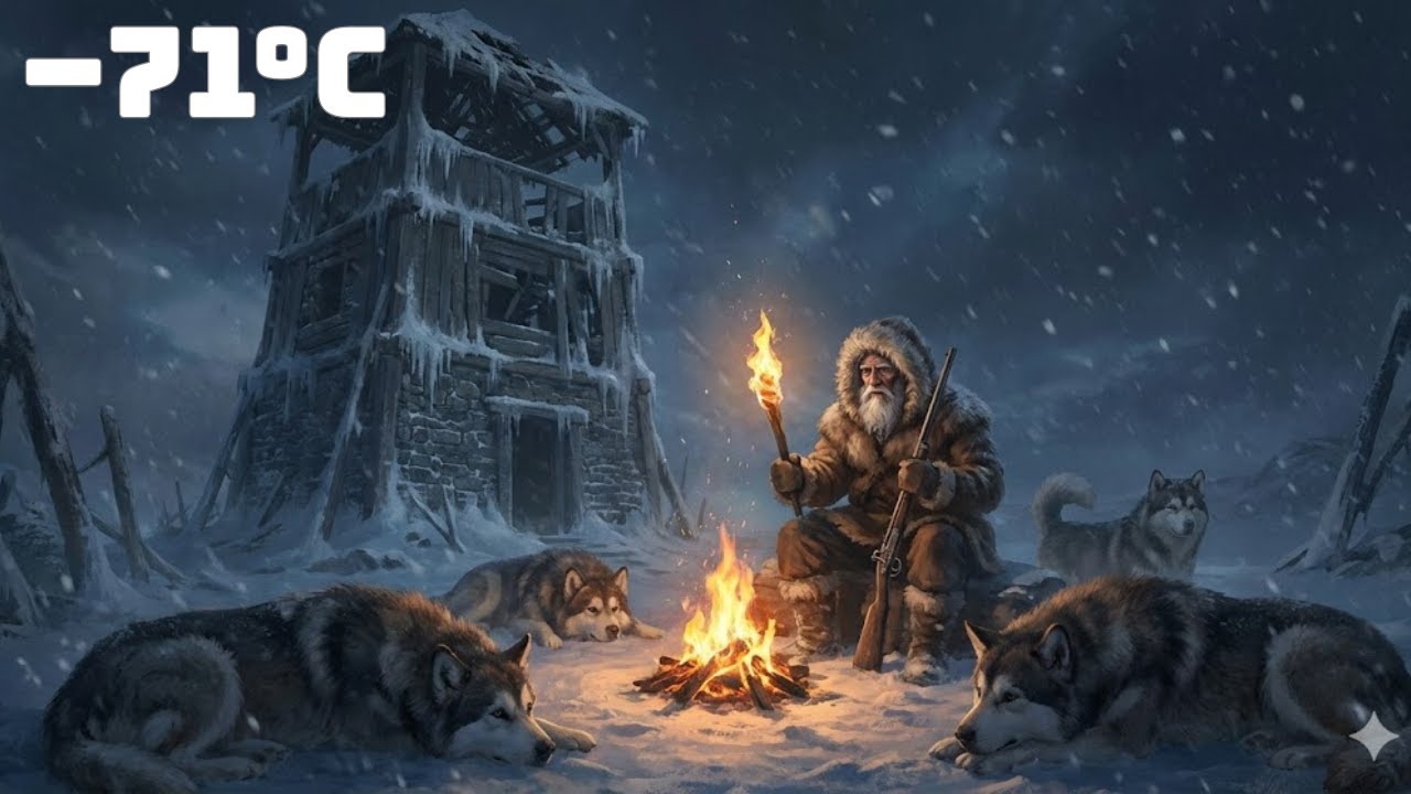 90-Year-Old Veteran and His Dog Guard an Abandoned Watchtower All Night | Surviving –71°C Yakutia