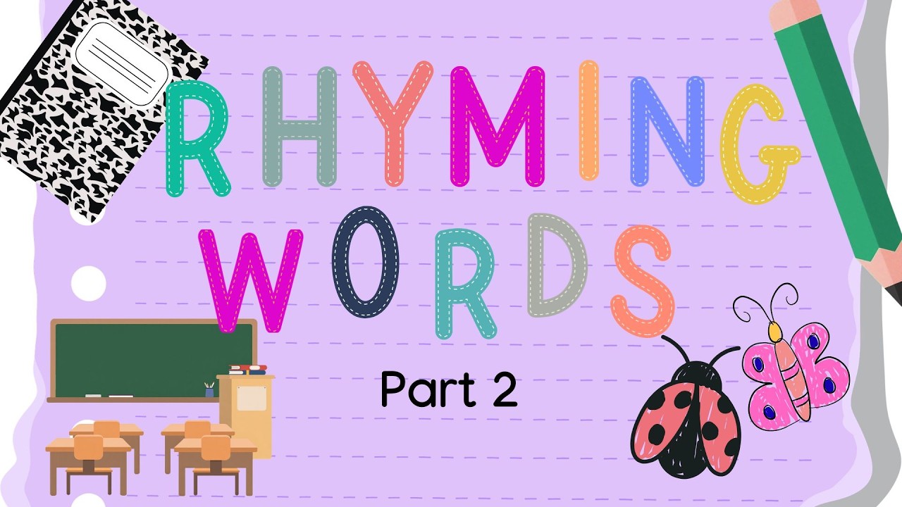 Rhyming Words and Phrases For Kids/Phonemic Awareness/Word Families 2