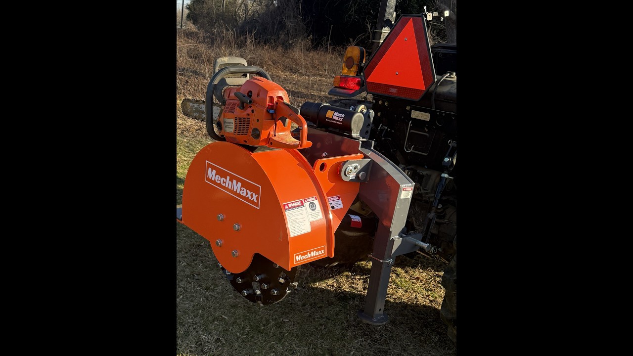 Unboxing and review of the MechMaxx SG24 Stump Grinder.