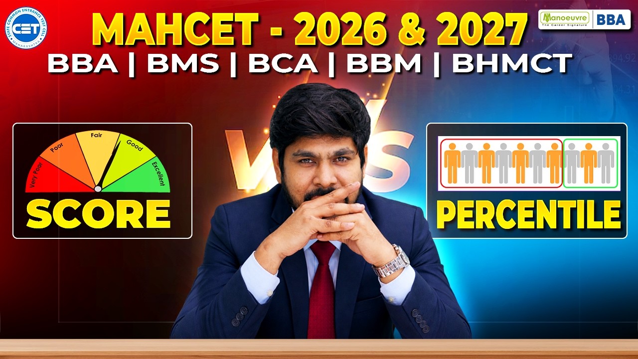MAHCET - Score vs Percentile😱| BBA BMS BCA BBM BHMCT 2026 & 2027 | | How Percentile is Calculated