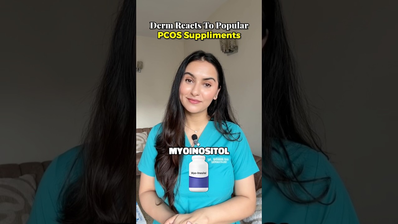 Популярные добавки для лечения СПКЯ, которые могут помочь #drshivangirana #dermatologist #pcos