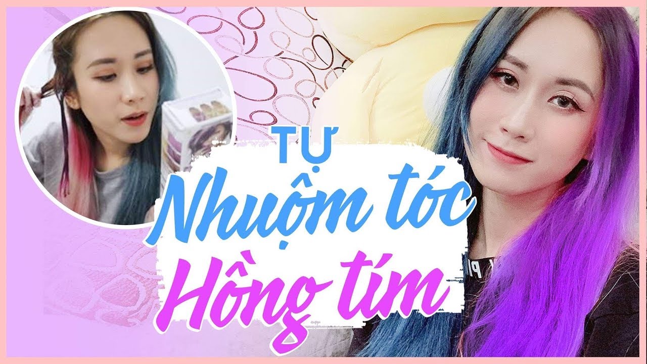 TỰ NHUỘM TÓC HỒNG TÍM VỚI L'OREAL WASHOUT 2 TUẦN | DYE HAIR AT HOME | HƯƠNG WITCH