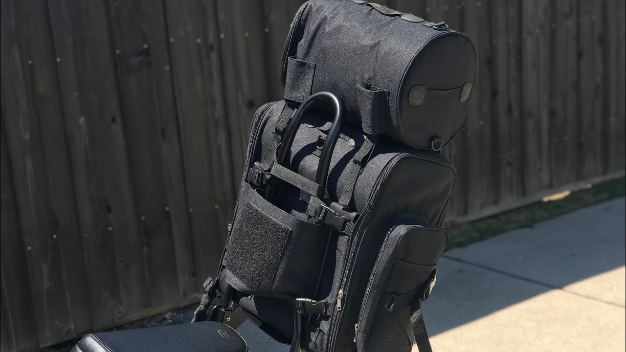 How to install Craftride sissy bar bag on to a Harley Davidson Sportster Iron 883 - Ohio Sissy bar