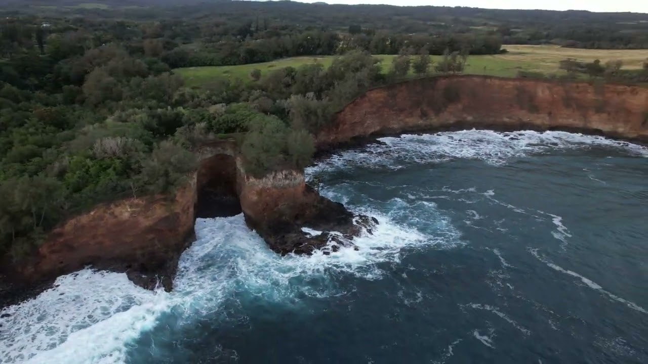 Keokea Bay Hawaii Drone Flight