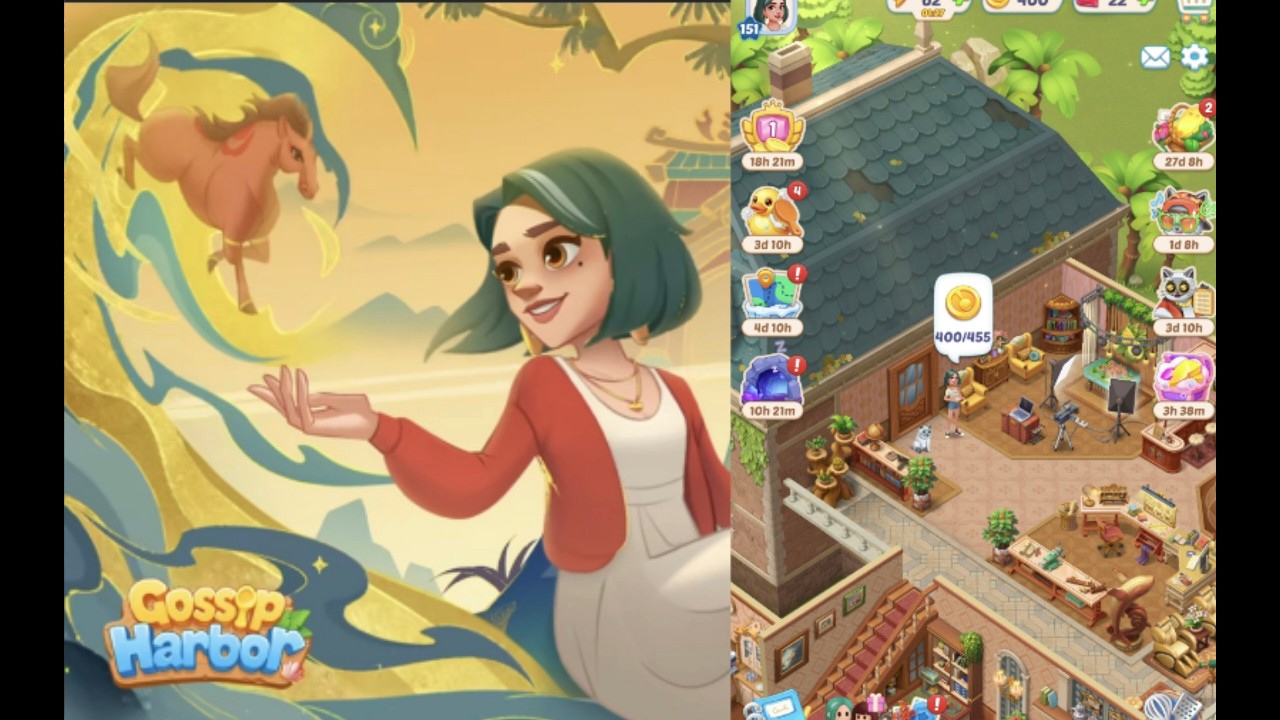 Gossip Harbor : Merge Game /🍰☕️ Day 172  Level  151  Part 172 🥖🍞    #gossip #merge