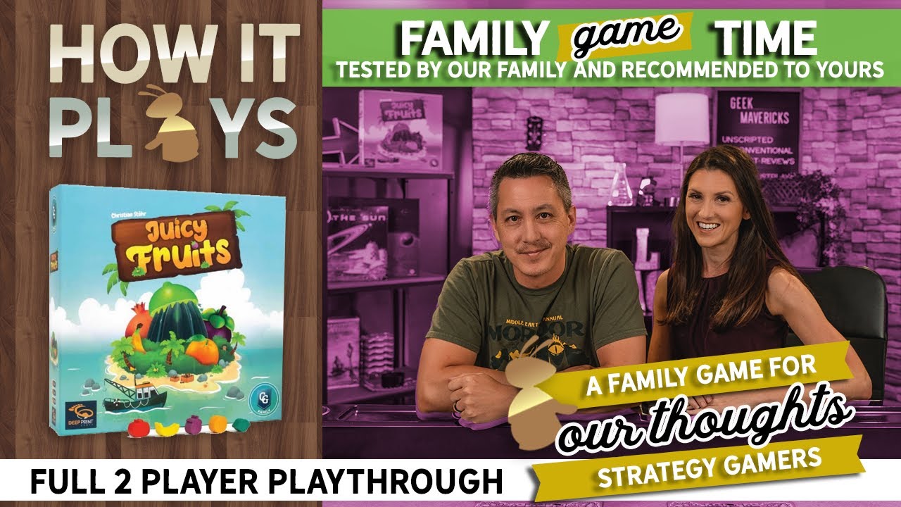 Juicy Fruits Boardgame 2-Player Gameplay and Review