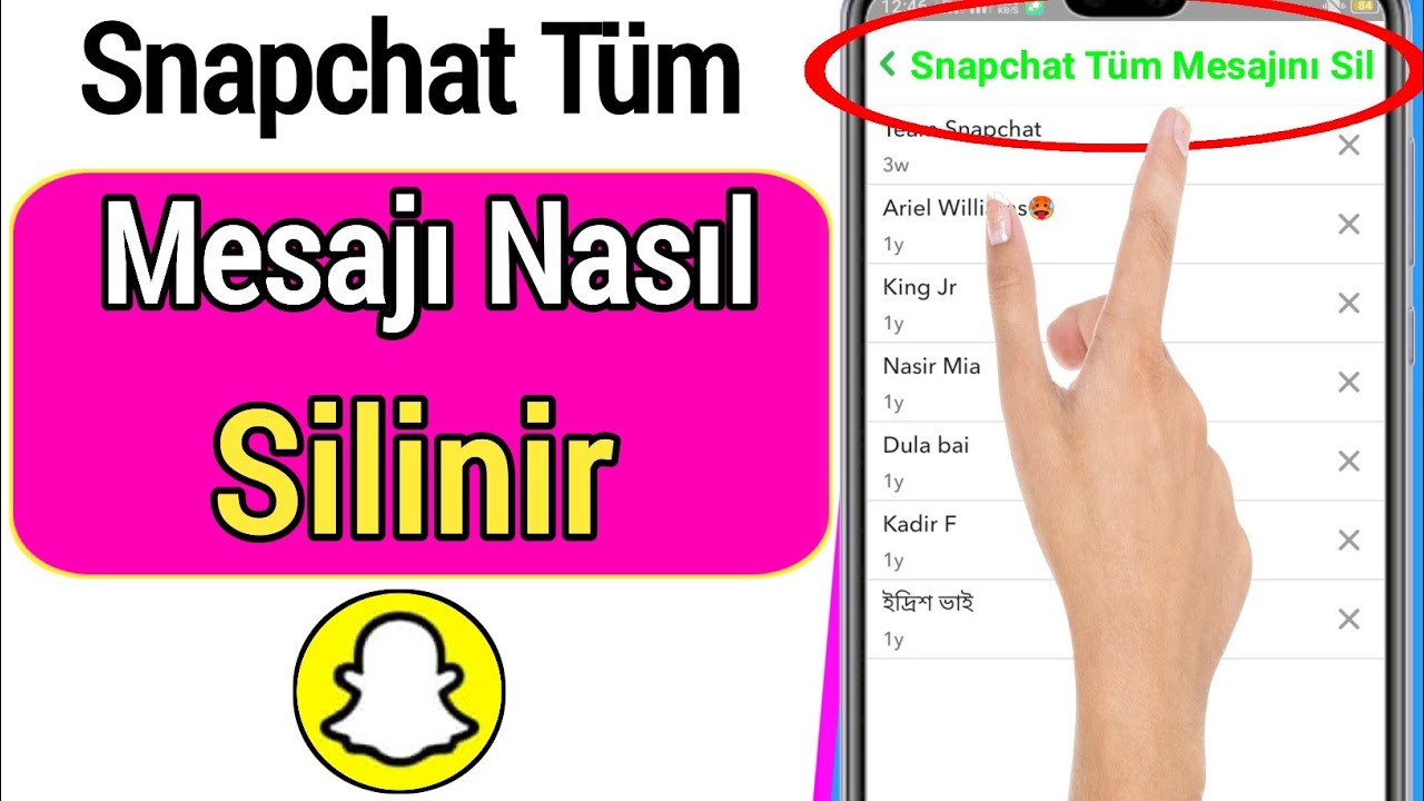 T&uuml;m Snapchat Mesajları Kalıcı Olarak Nasıl Silinir [2022]&nbsp;| Snapchat Konuşması Nasıl Temizlenir