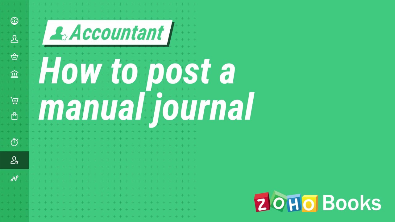 How to Post a Manual Journal | Zoho Books