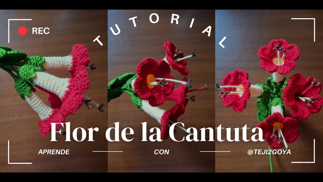 Flor La  Cantuta a Crochet