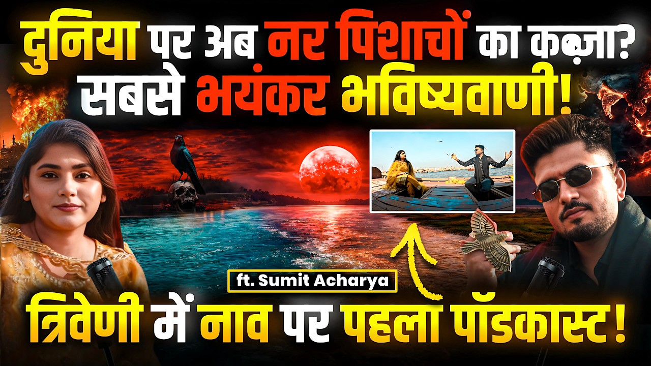 दुनिया पर अब नर पिशाचों का कब्ज़ा? भयंकर भविष्यवाणी! Sangam में नाव पर पहला Podcast! | Sumit Acharya