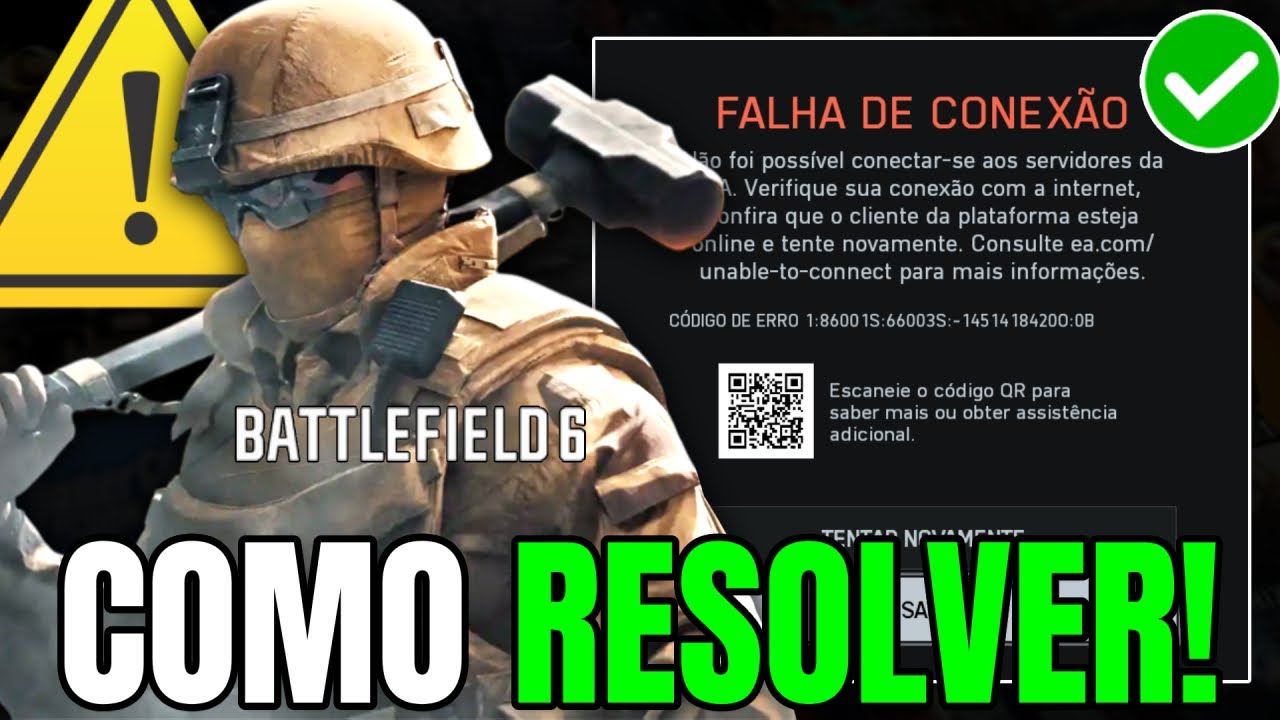 Como Resolver Erro 'Falha de Conexão' no Battlefield 6 [Guia Completo]