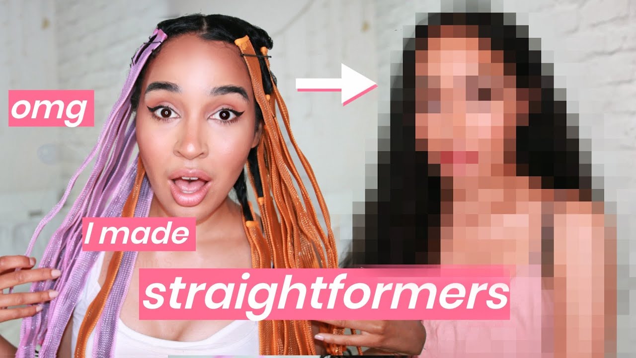 I MADE STRAIGHTFORMERS!? Curly to Straight Hair WITHOUT HEAT?? *1st Attempt*