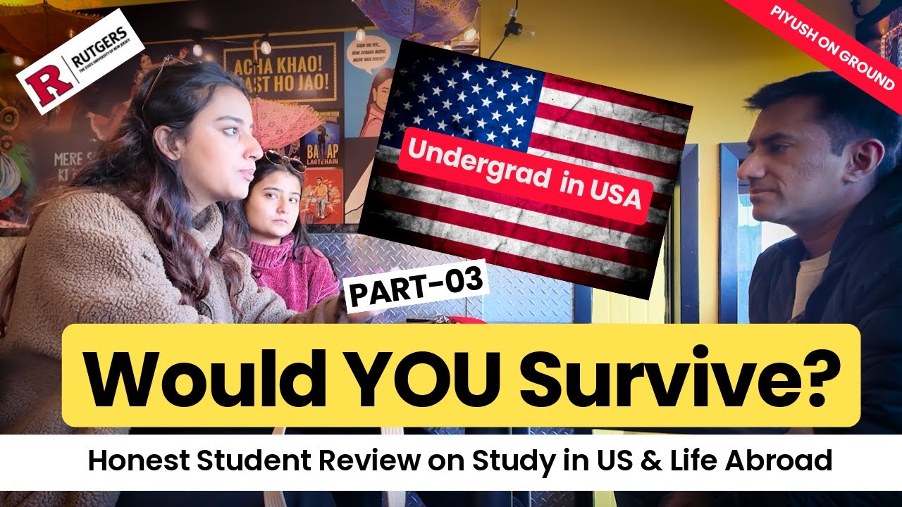 Study in USA: Indian Students Expose US College Life! Rutgers Campus Tour