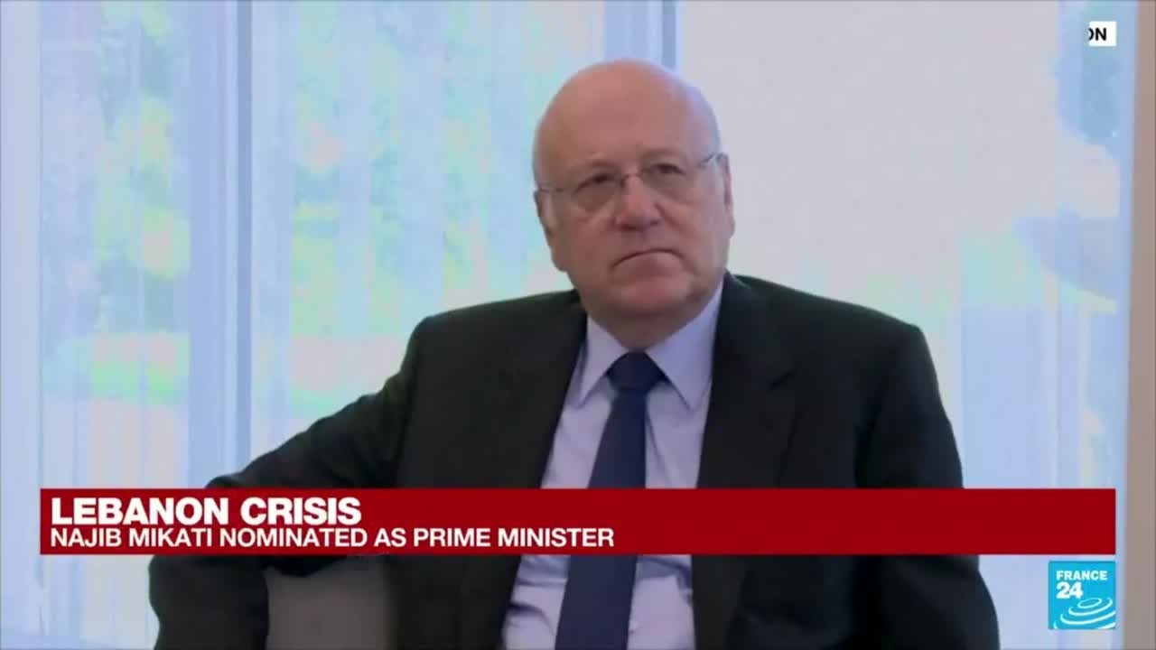 Lebanese lawmakers pick Najib Mikati as new prime minister &bull; FRANCE 24 English