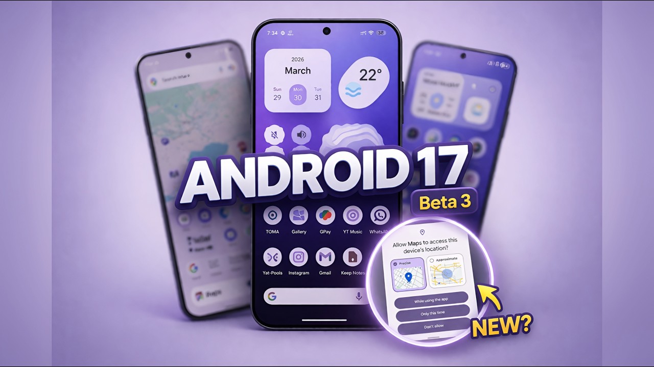 🚀 Вышла бета-версия Android 17 Beta 3: новые твики/твики для размытия/пузырьки приложений и много...