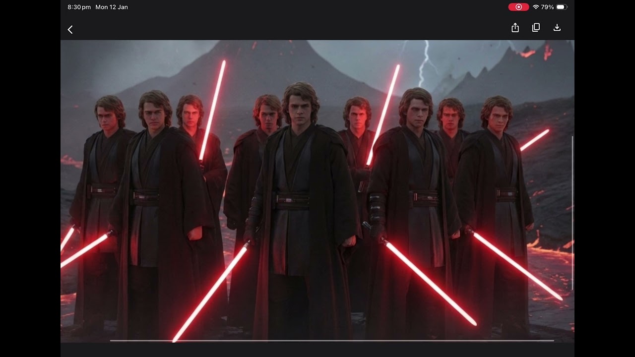 This is what it looked like if there was more Anakin skywalkers in Star Wars 