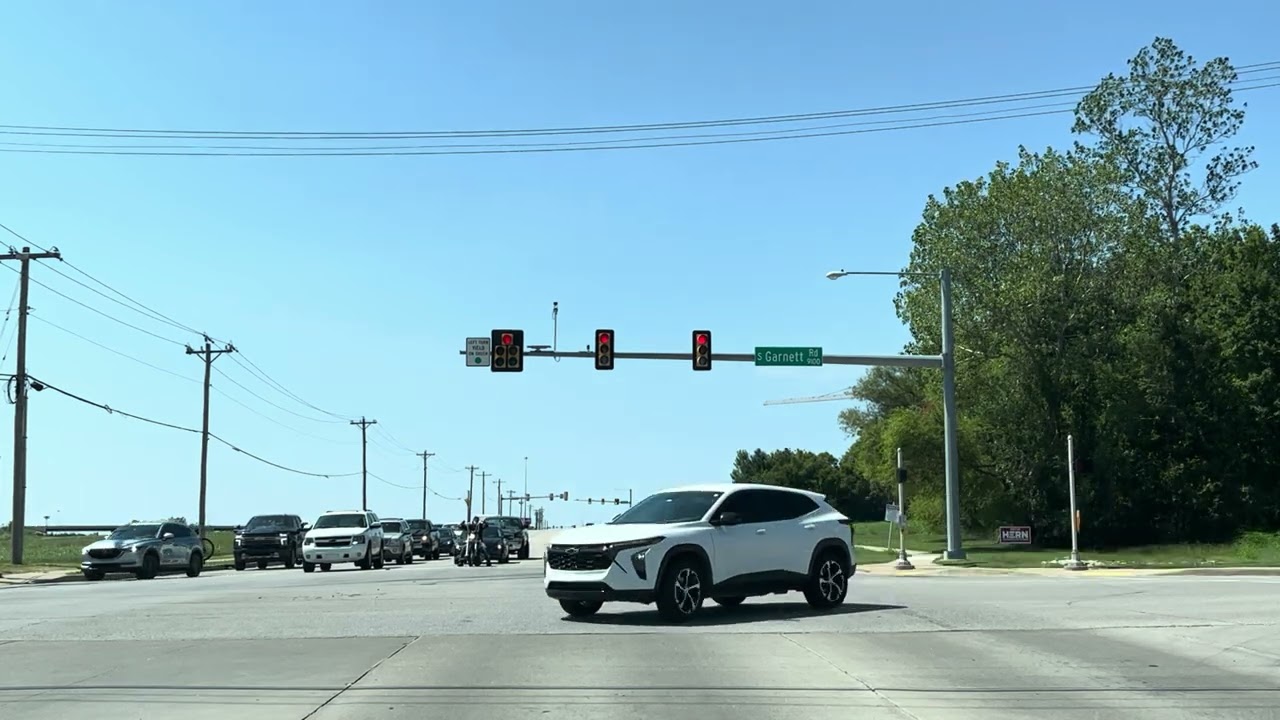 Oklahoma: Broken Arrow to Tulsa, from 101st. Street So. to Riverside Drive via 91st. Street South.