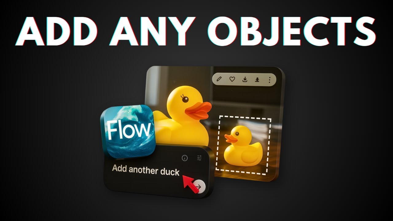 How to Insert Objects SEAMLESSLY into a Video with Google Flow (Veo AI)