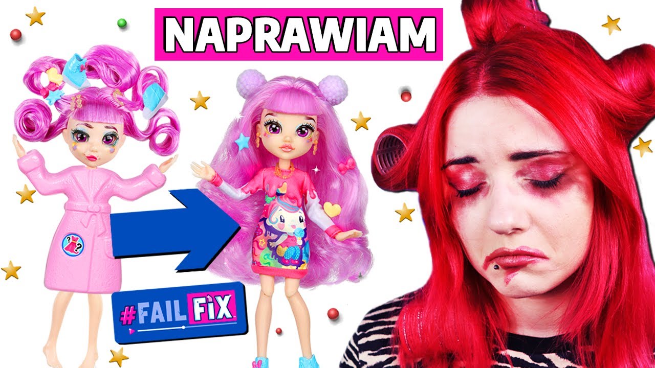 PRZERABIAM LALKI Fail Fix 💄 Metamorfoza ✂️ SALON FRYZJERSKI I MAKIJAŻU