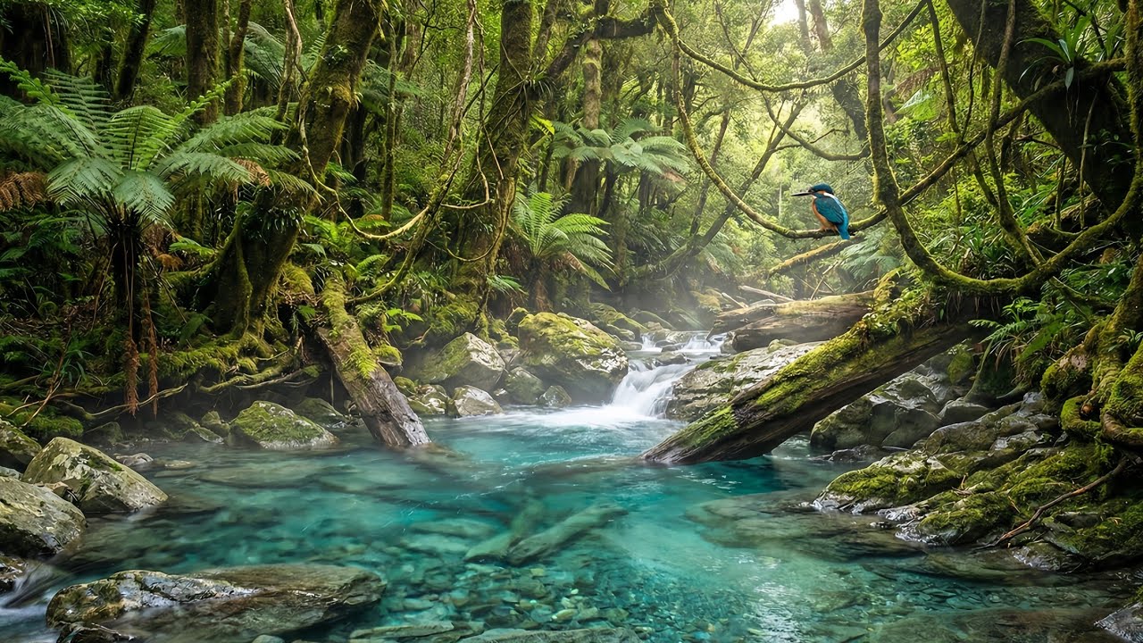 Soothing Forest Stream Sounds for Sleeping & Insomnia Relief 🌿 Nature White Noise (No Music)