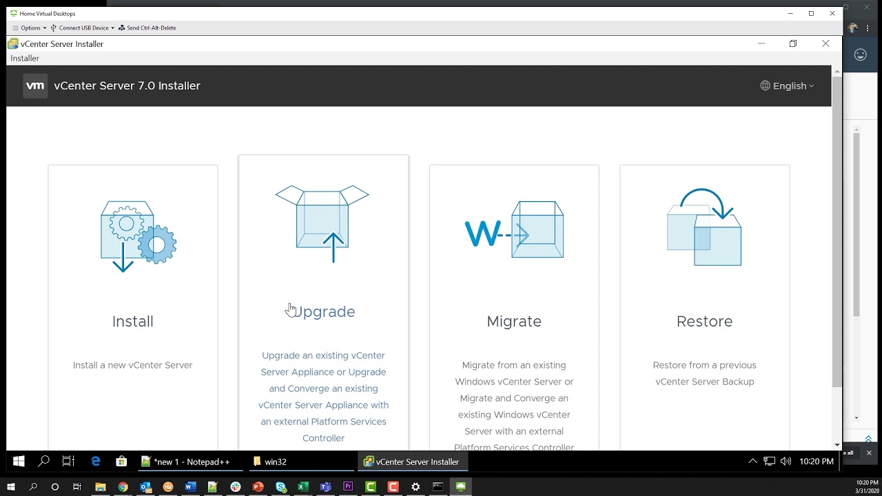vCenter Backup Restore