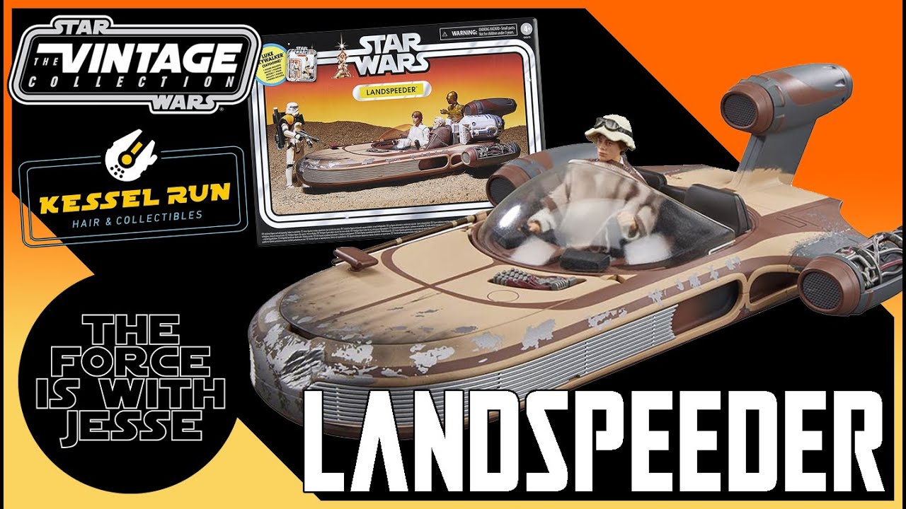 LANDSPEEDER WITH LUKE SKYWALKER (TATOOINE) - STAR WARS THE VINTAGE COLLECTION - A NEW HOPE