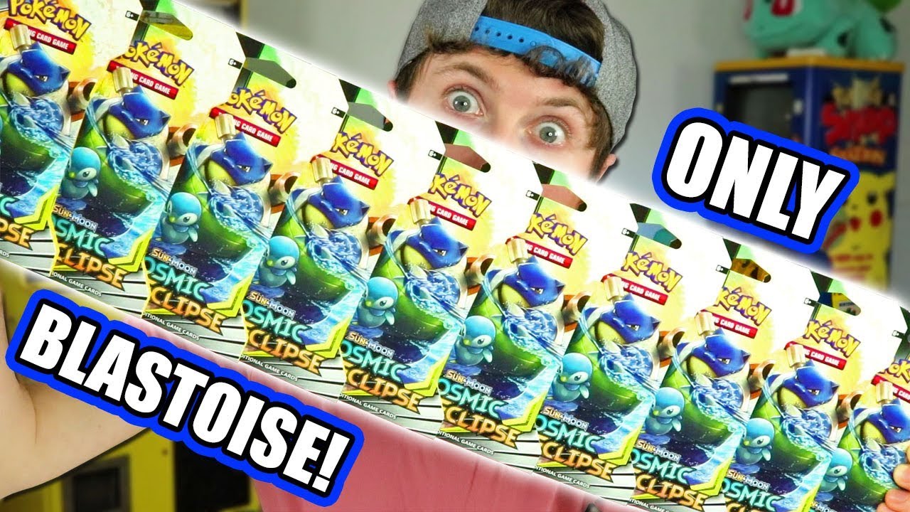 ONLY OPENING BLASTOISE PACKS From Pokemon Cosmic Eclipse! Will It Have the Best Cards