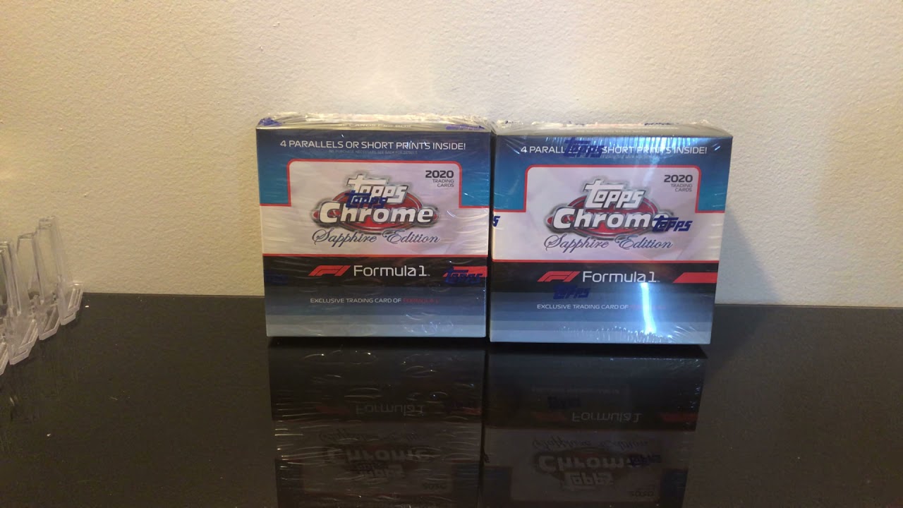 2020 Topps Chrome Sapphire Formula 1 2 Box Opening Huge Lewis Hamilton Hit! 🔥🔥