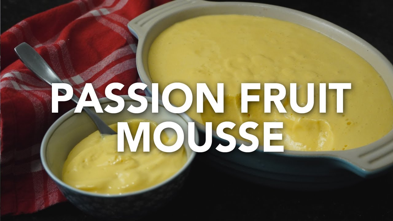 Mousse de Maracuj&aacute; - Мусс из маракуйи