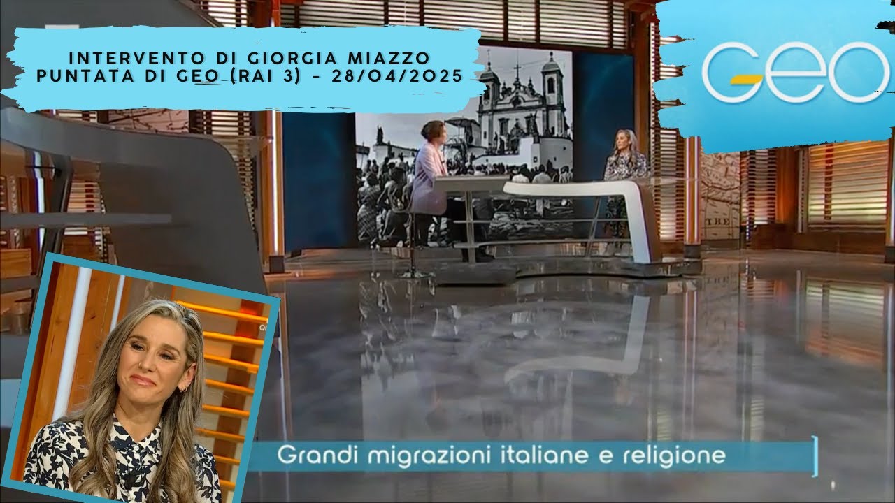 GIORGIA MIAZZO nel Programma GEO di Rai 3 - 28/04/2025