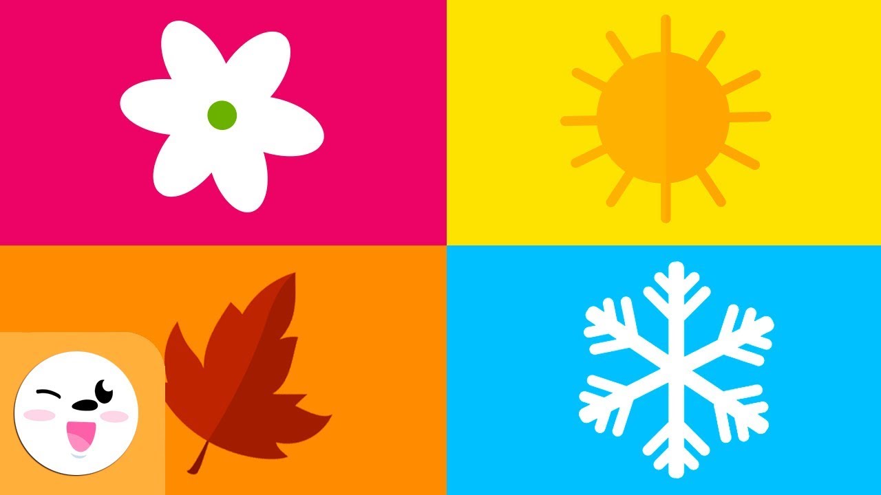 As esta&ccedil;&otilde;es do ano para crian&ccedil;as - Primavera, Ver&atilde;o, outono e inverno