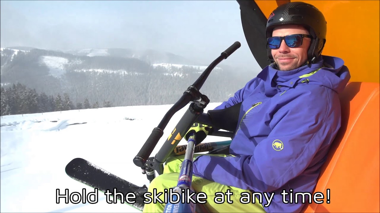 How to Skibike - chair lift transport