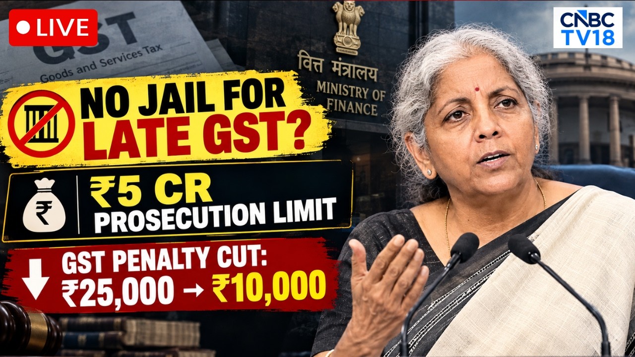 57Tth GST Council Meet LIVE | First Meeting After 13 Months | FM Nirmala Sitharaman Addresses Media